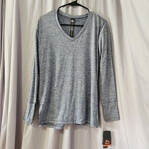 RBX Women's Long Sleeve‎ V-Neck Active /Work-Out Top NWT (S)